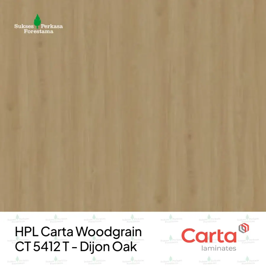 HPL Carta Woodgrain CT 5412 T - Dijon Oak