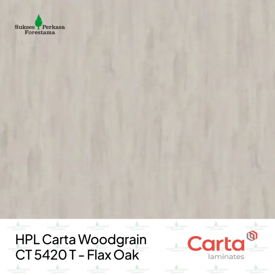 HPL Carta Woodgrain CT 5420 T - Flax Oak