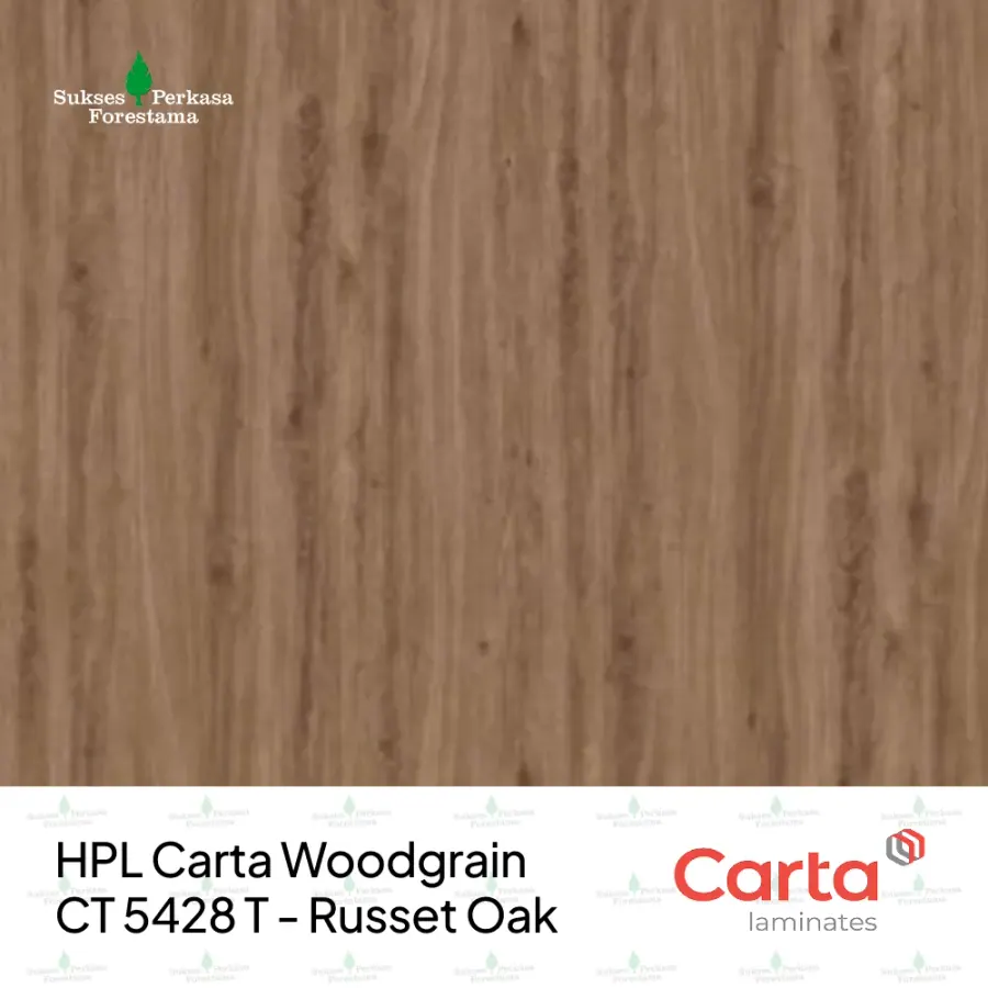 HPL Carta Woodgrain CT 5428 T - Russet Oak