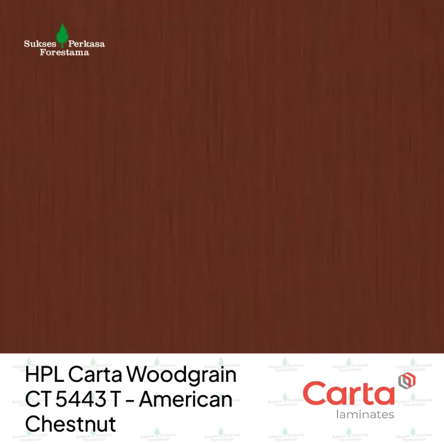 HPL Carta Woodgrain CT 5443 T - American Chestnut