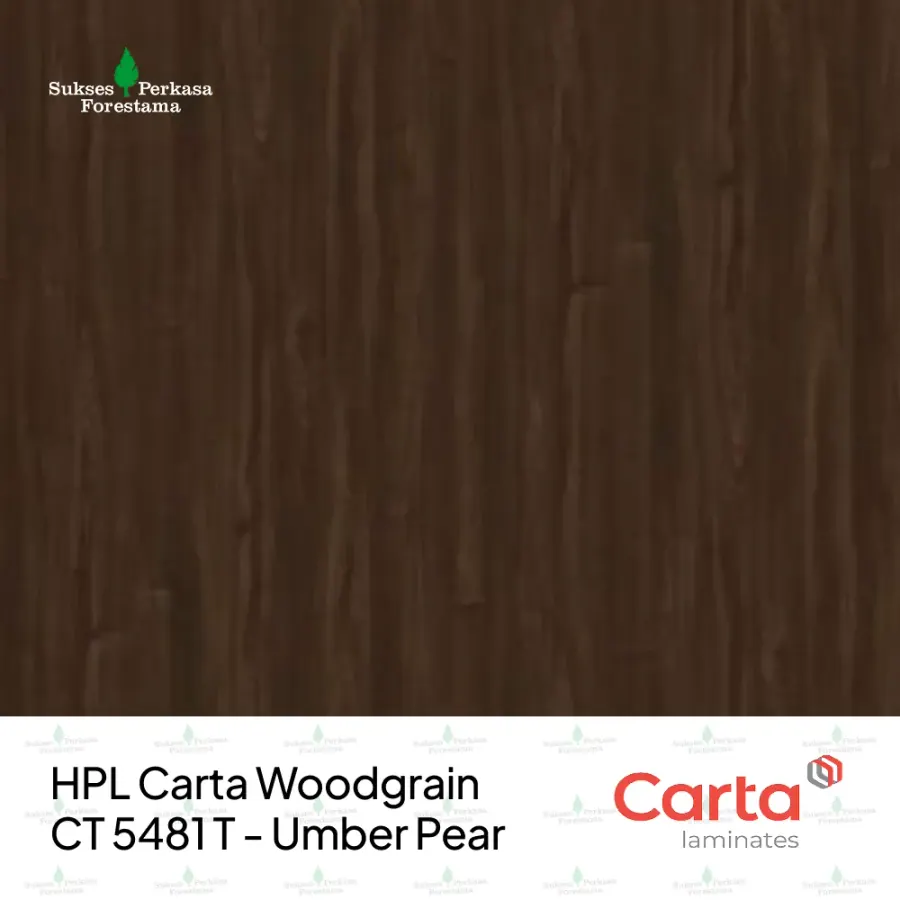 HPL Carta Woodgrain CT 5481 T - Umber Pear