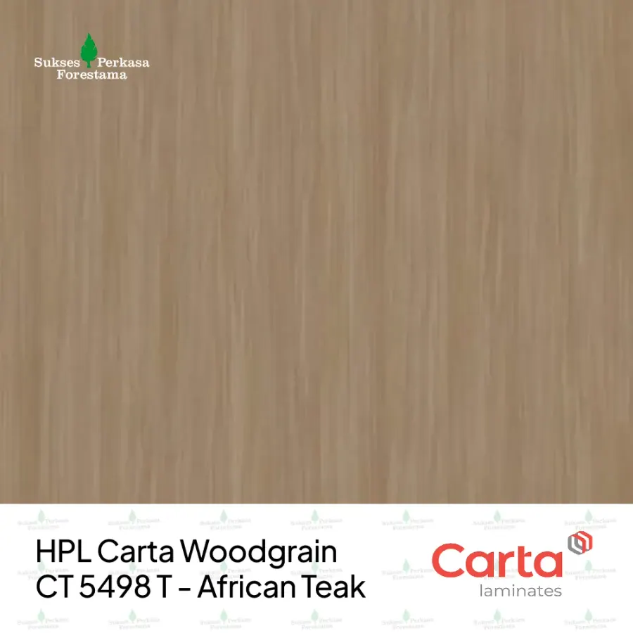 HPL Carta Woodgrain CT 5498 T - African Teak