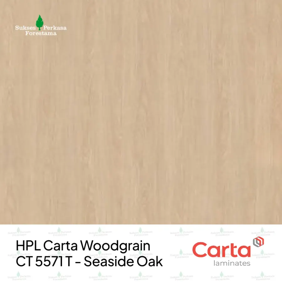 HPL Carta Woodgrain CT 5571 T - Seaside Oak