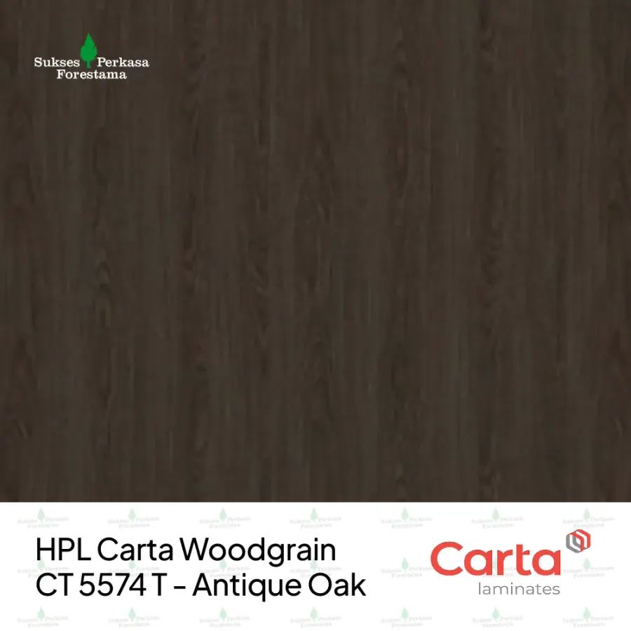HPL Carta Woodgrain CT 5574 T - Antique Oak
