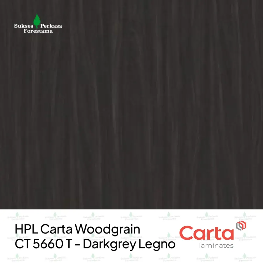 HPL Carta Woodgrain CT 5660 T - Darkgrey Legno