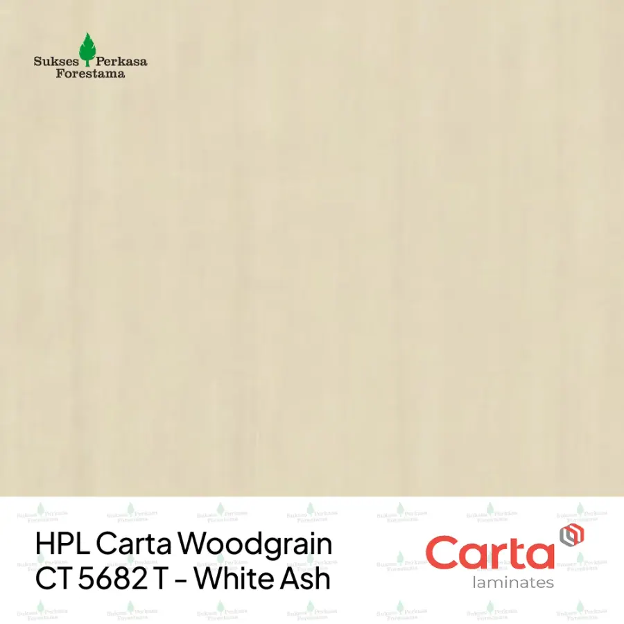 HPL Carta Woodgrain CT 5682 T - White Ash