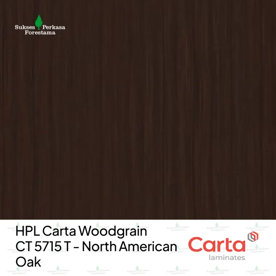 HPL Carta Woodgrain CT 5715 T - North American Oak