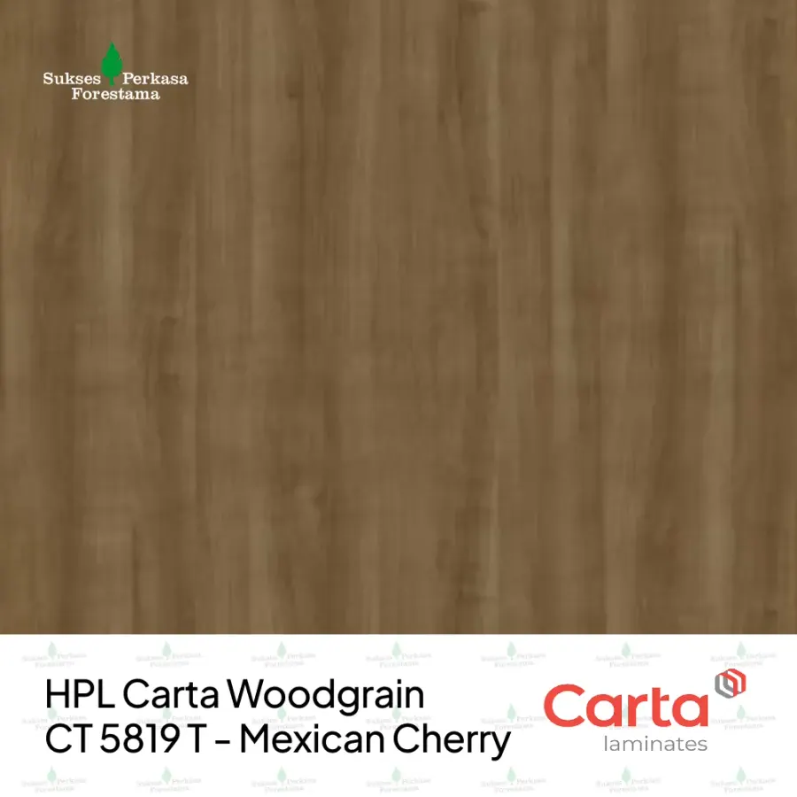 HPL Carta Woodgrain CT 5819 T - Mexican Cherry