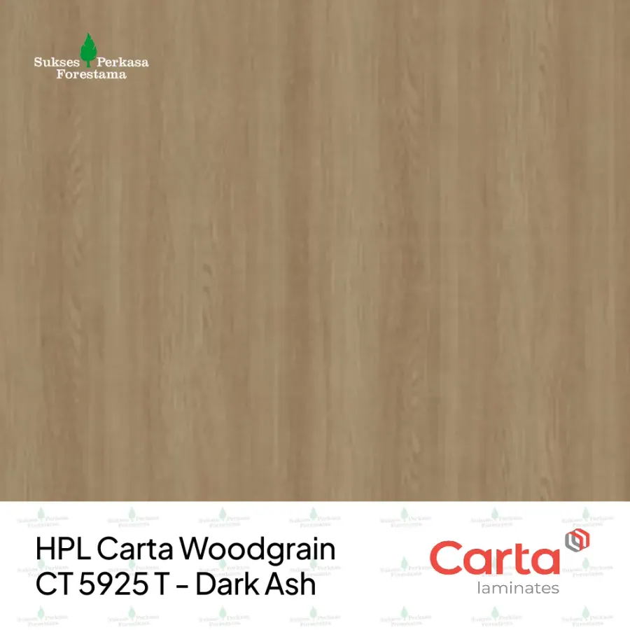 HPL Carta Woodgrain CT 5925 T - Dark Ash