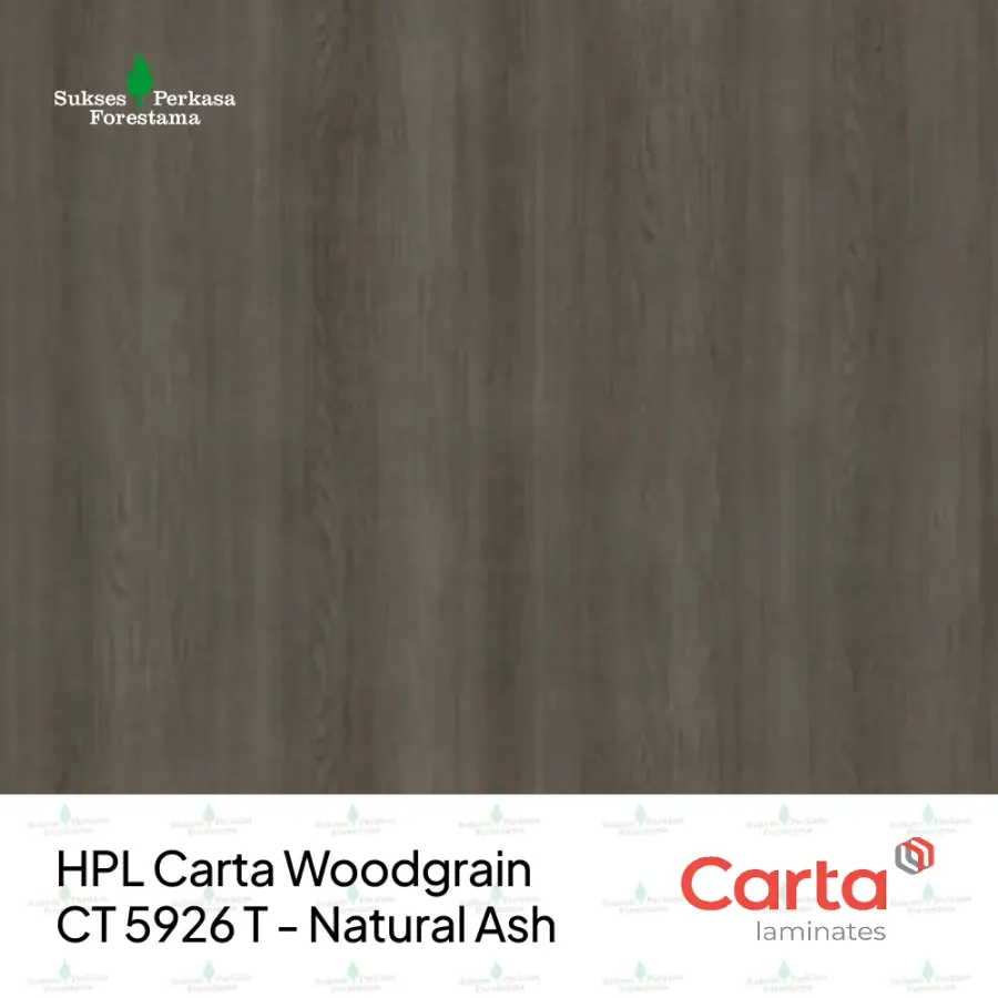 HPL Carta Woodgrain CT 5926 T - Natural Ash