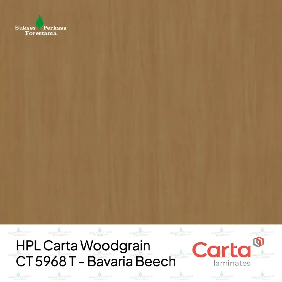 HPL Carta Woodgrain CT 5968 T - Bavaria Beech