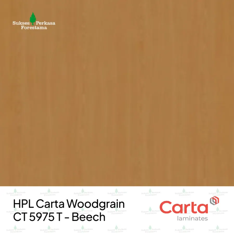 HPL Carta Woodgrain CT 5975 T - Beech