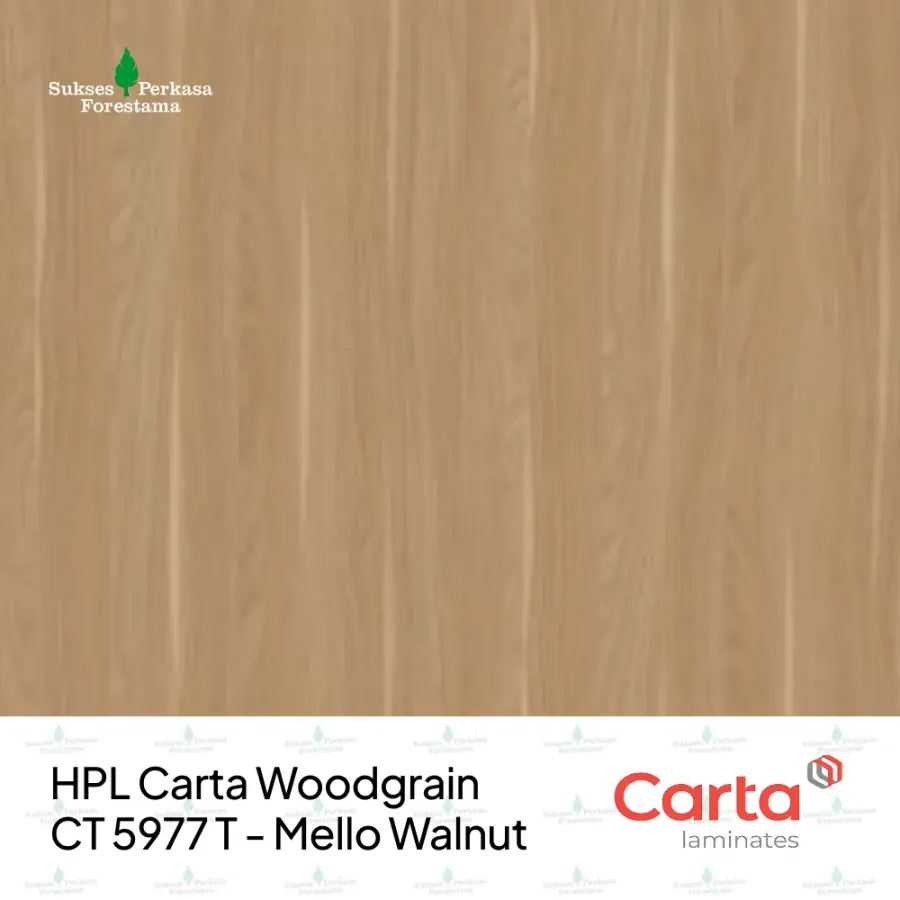 HPL Carta Woodgrain CT 5977 T - Mello Walnut