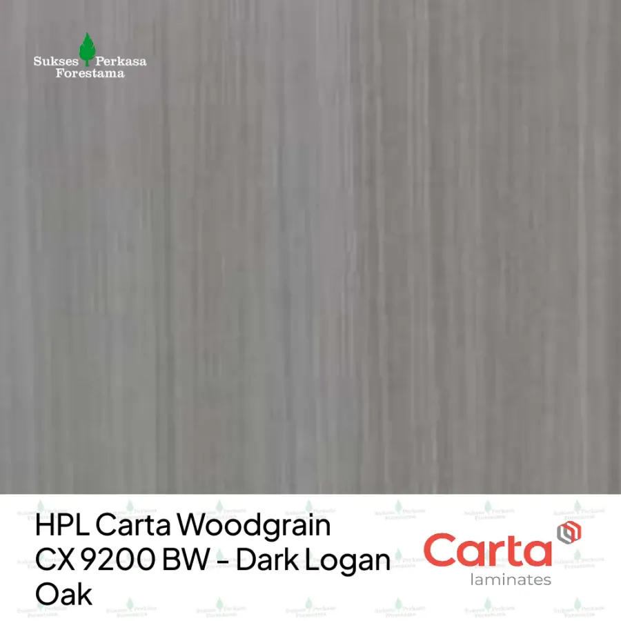 HPL Carta Woodgrain CX 9200 BW - Dark Logan Oak