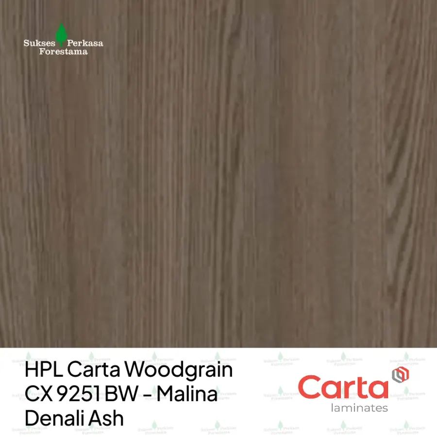 HPL Carta Woodgrain CX 9251 BW - Malina Denali Ash
