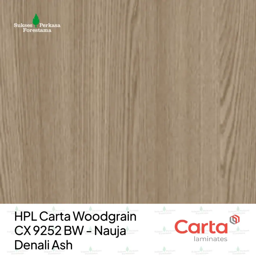 HPL Carta Woodgrain CX 9252 BW - Nauja Denali Ash