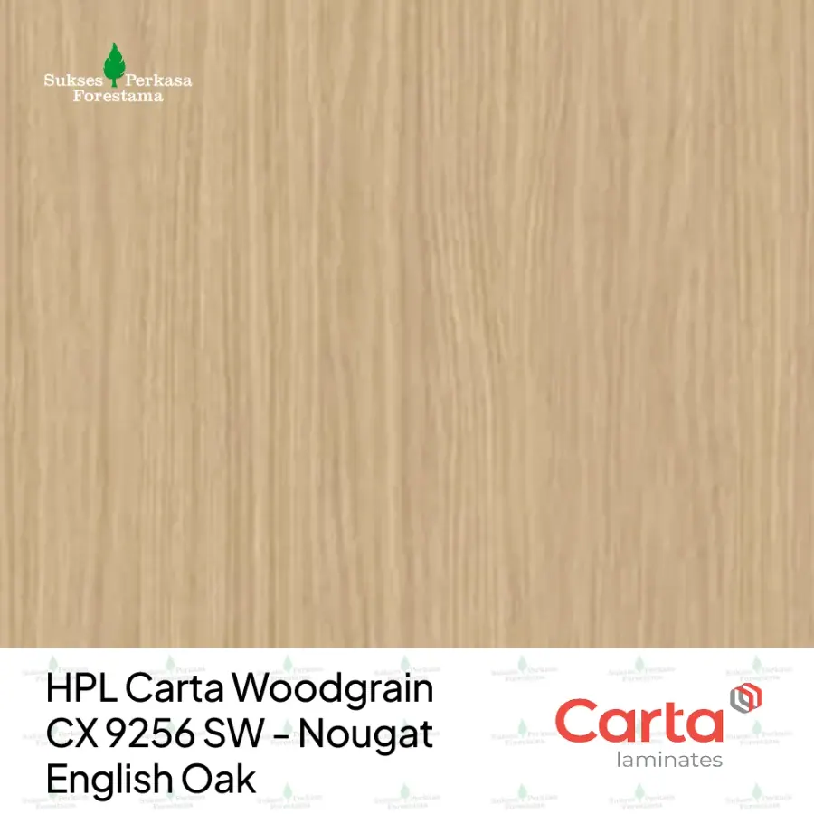 HPL Carta Woodgrain CX 9256 SW - Nougat English Oak