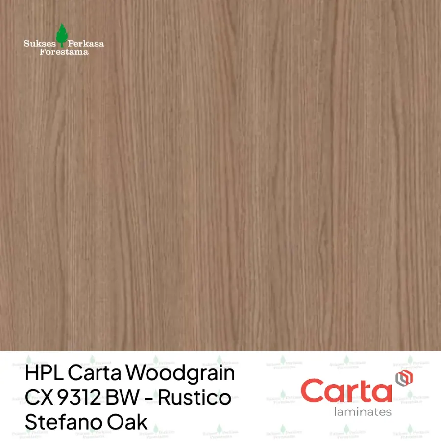 HPL Carta Woodgrain CX 9312 BW - Rustico Stefano Oak