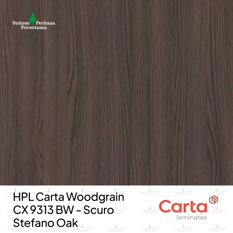 HPL Carta Woodgrain CX 9313 BW - Scuro Stefano Oak