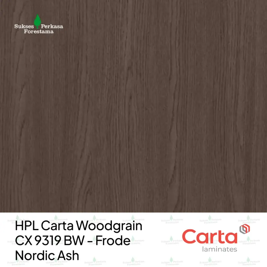 HPL Carta Woodgrain CX 9319 BW - Frode Nordic Ash
