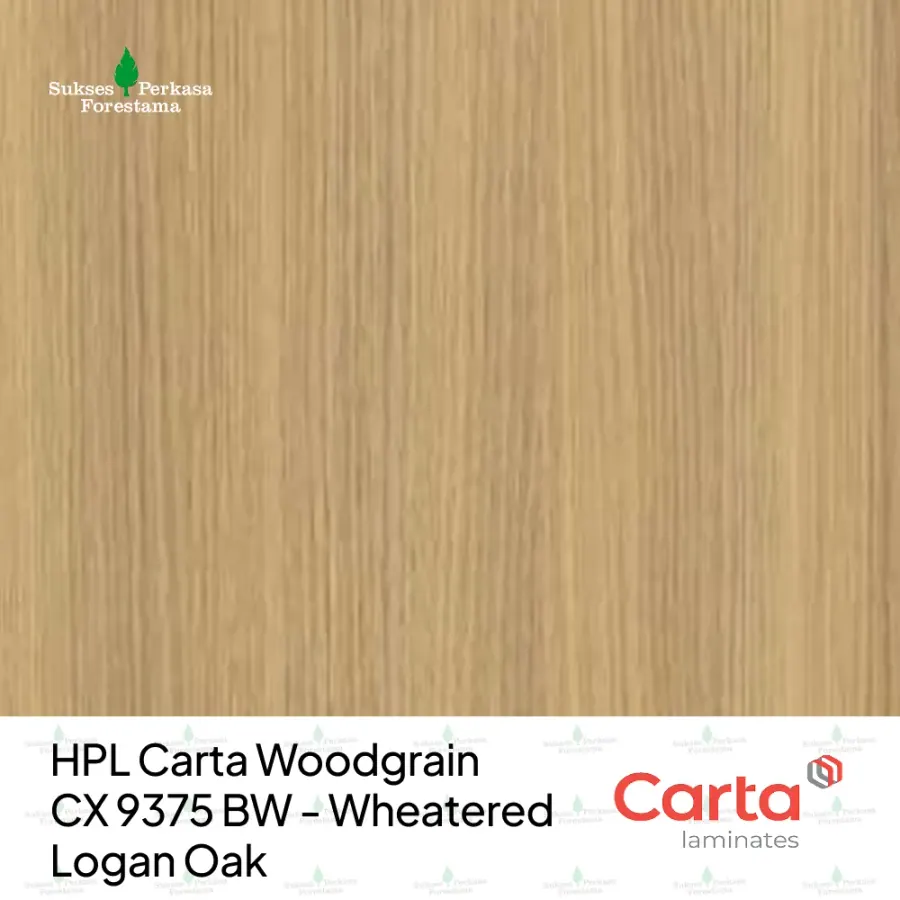 HPL Carta Woodgrain CX 9375 BW - Wheatered Logan Oak