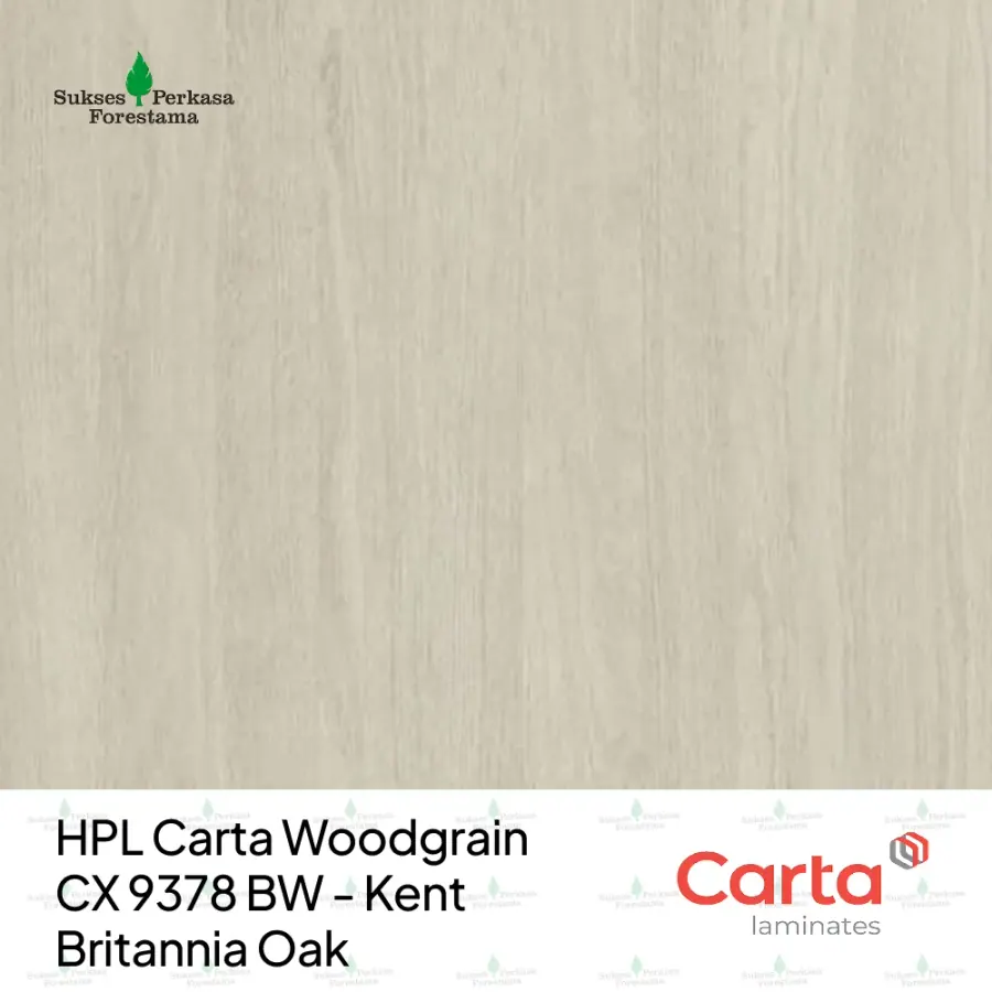 HPL Carta Woodgrain CX 9378 BW - Kent Britannia Oak