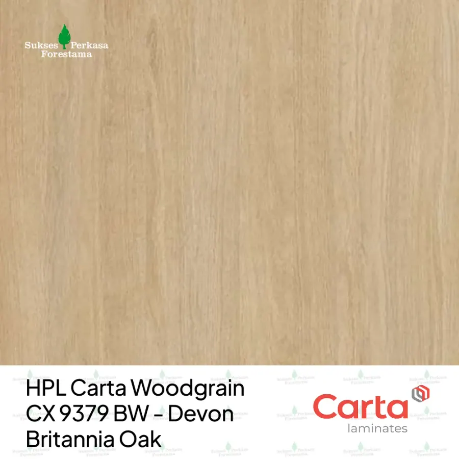 HPL Carta Woodgrain CX 9379 BW - Devon Britannia Oak