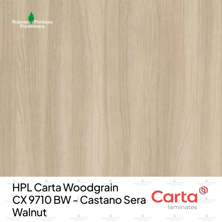HPL Carta Woodgrain CX 9710 BW - Castano Sera Walnut