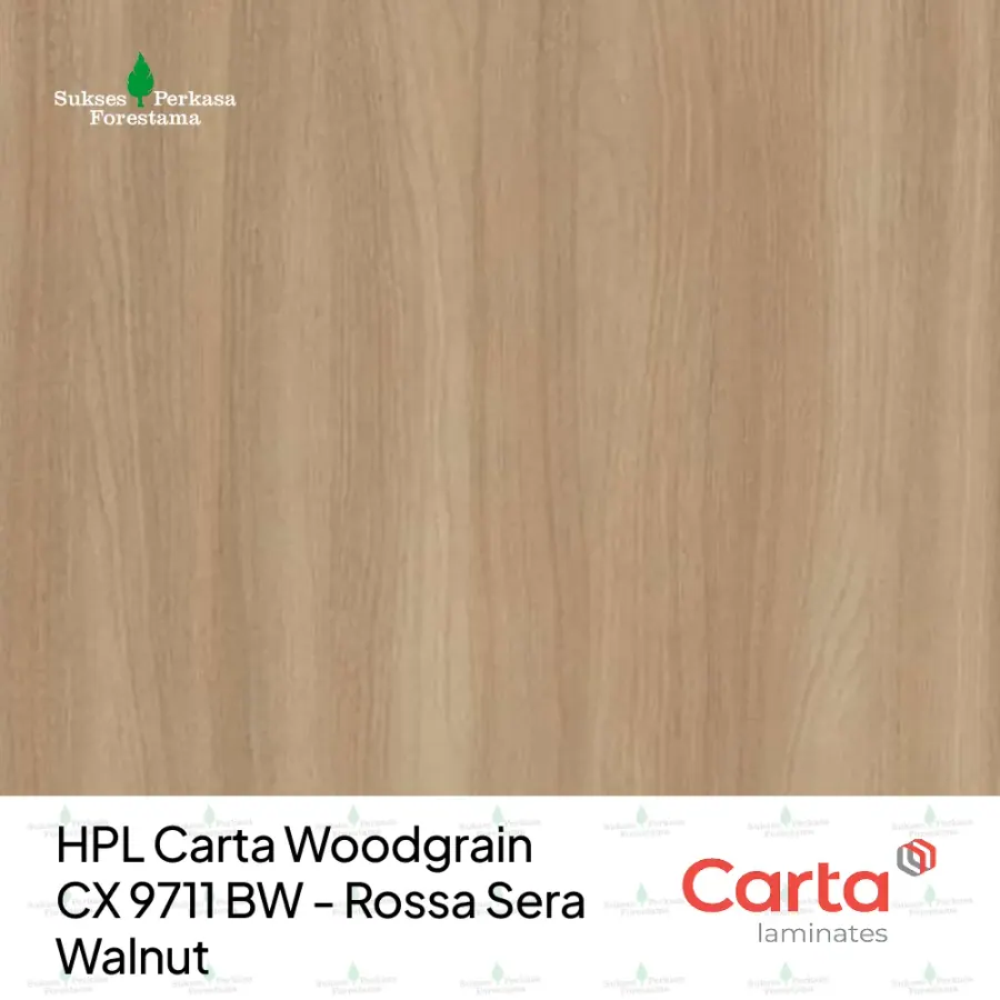 HPL Carta Woodgrain CX 9711 BW - Rossa Sera Walnut