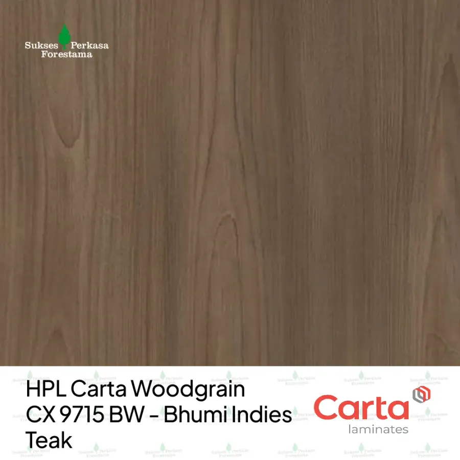 HPL Carta Woodgrain CX 9715 BW - Bhumi Indies Teak