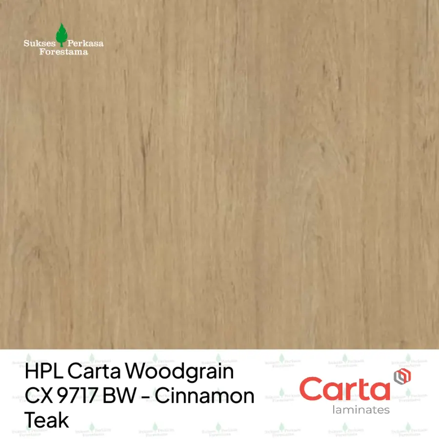 HPL Carta Woodgrain CX 9717 BW - Cinnamon Teak