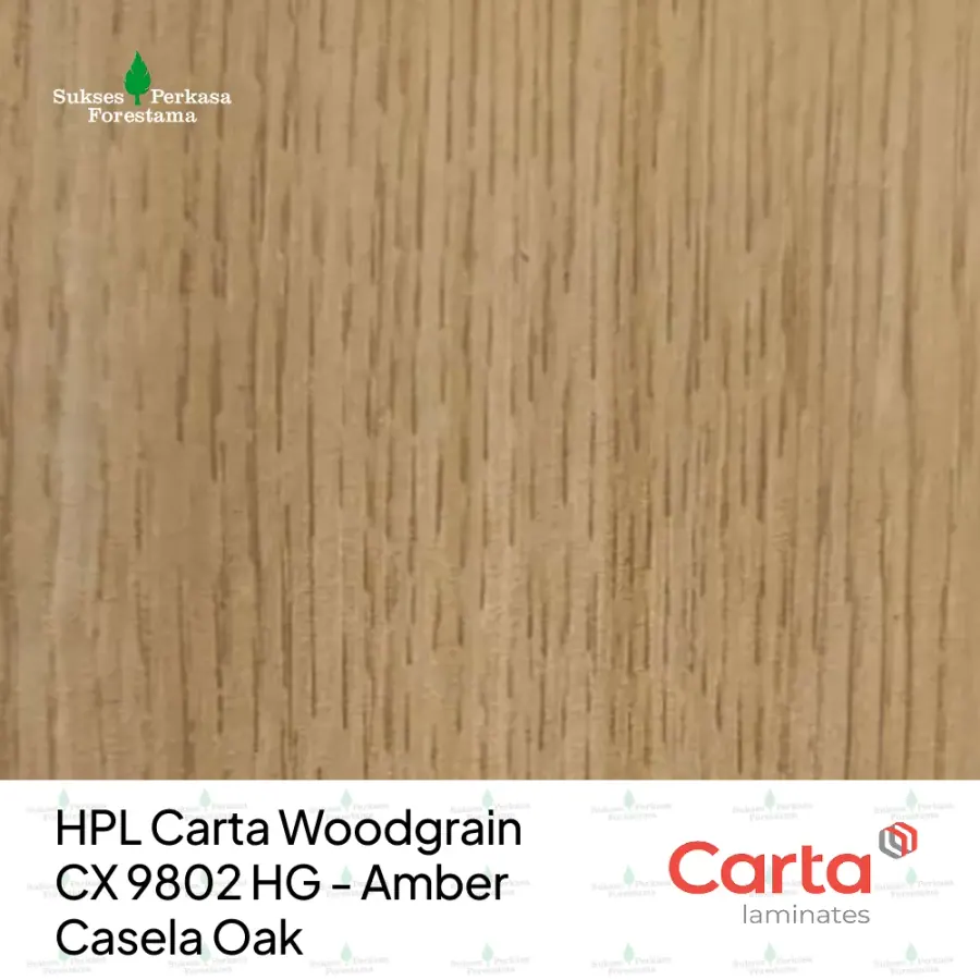 HPL Carta Woodgrain CX 9802 HG - Amber Casela Oak