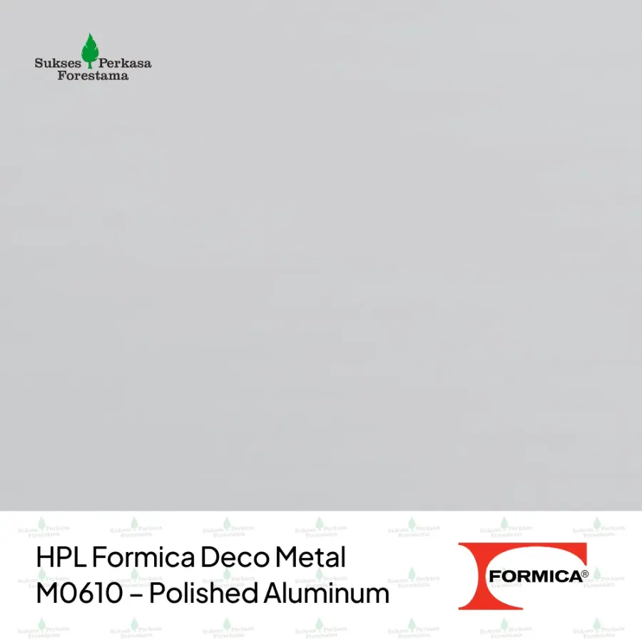 HPL Formica Deco Metal M0610 – Polished Aluminum