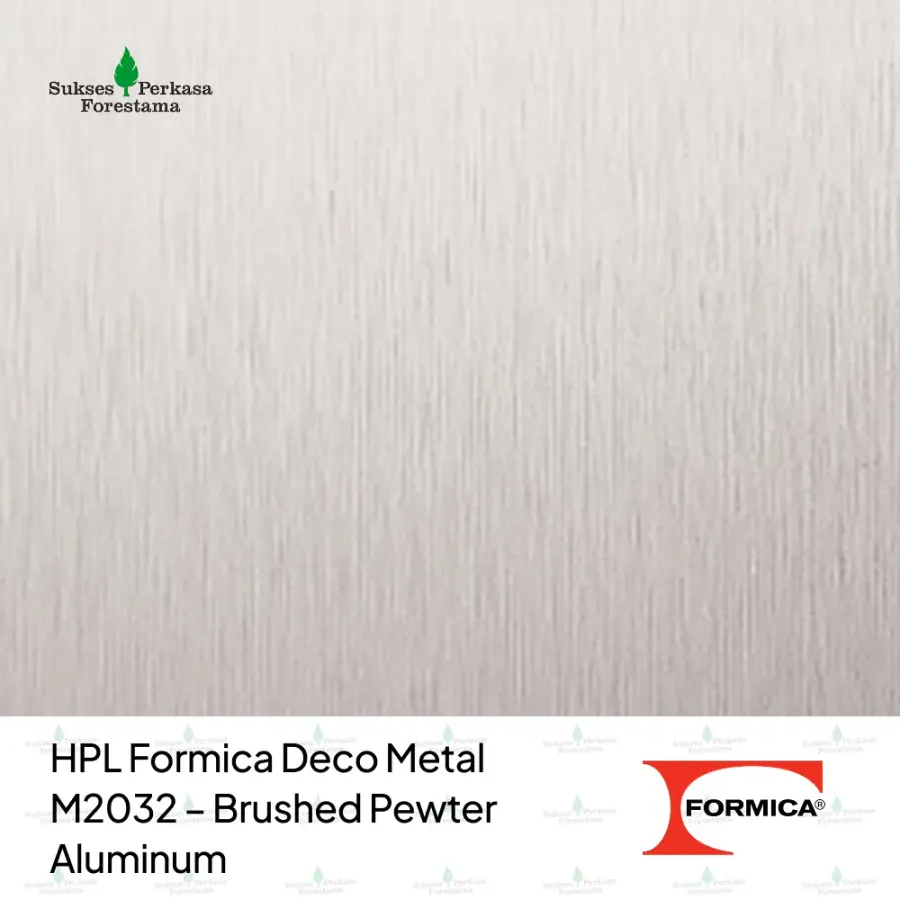 HPL Formica Deco Metal M2032 – Brushed Pewter Aluminum