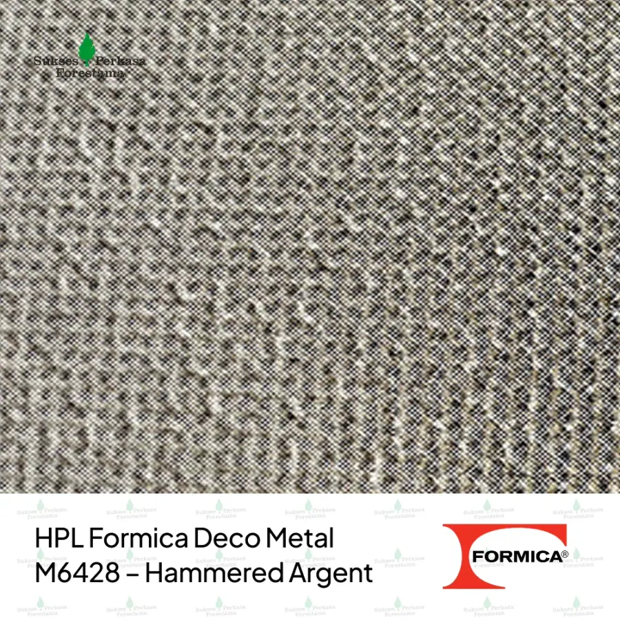 HPL Formica Deco Metal M6428 – Hammered Argent