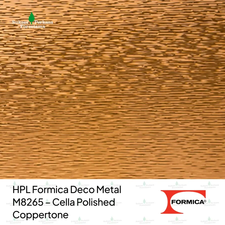 HPL Formica Deco Metal M8265 – Cella Polished Coppertone