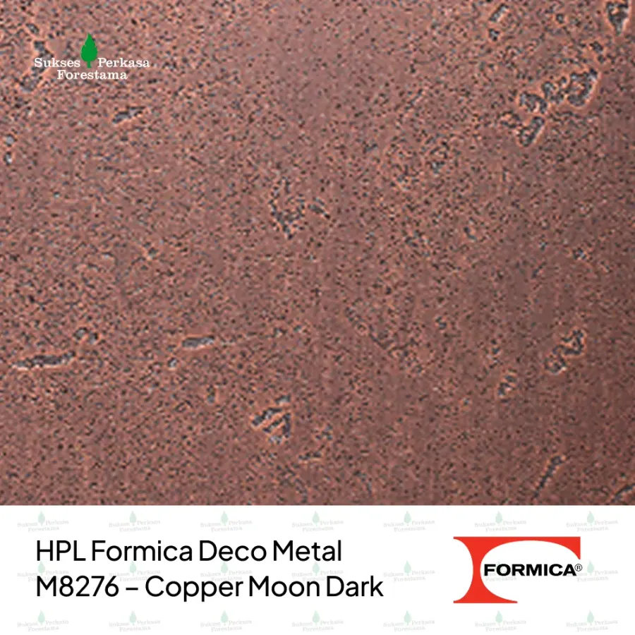 HPL Formica Deco Metal M8276 – Copper Moon Dark