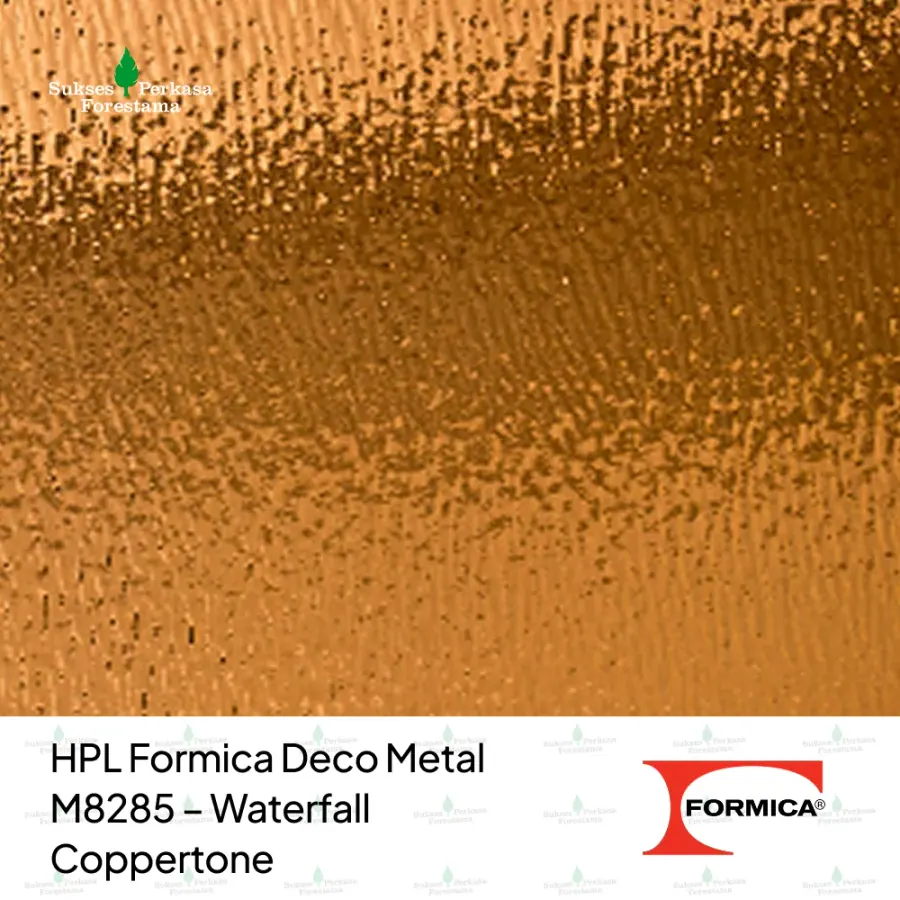 HPL Formica Deco Metal M8285 – Waterfall Coppertone
