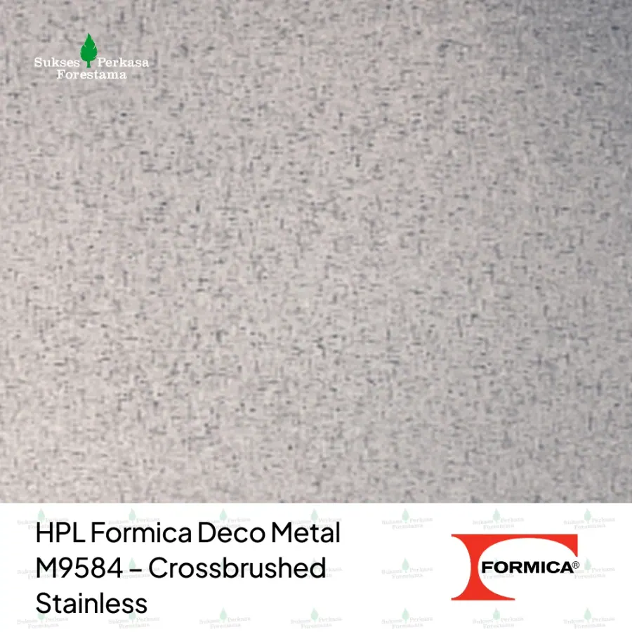HPL Formica Deco Metal M9584 – Crossbrushed Stainless
