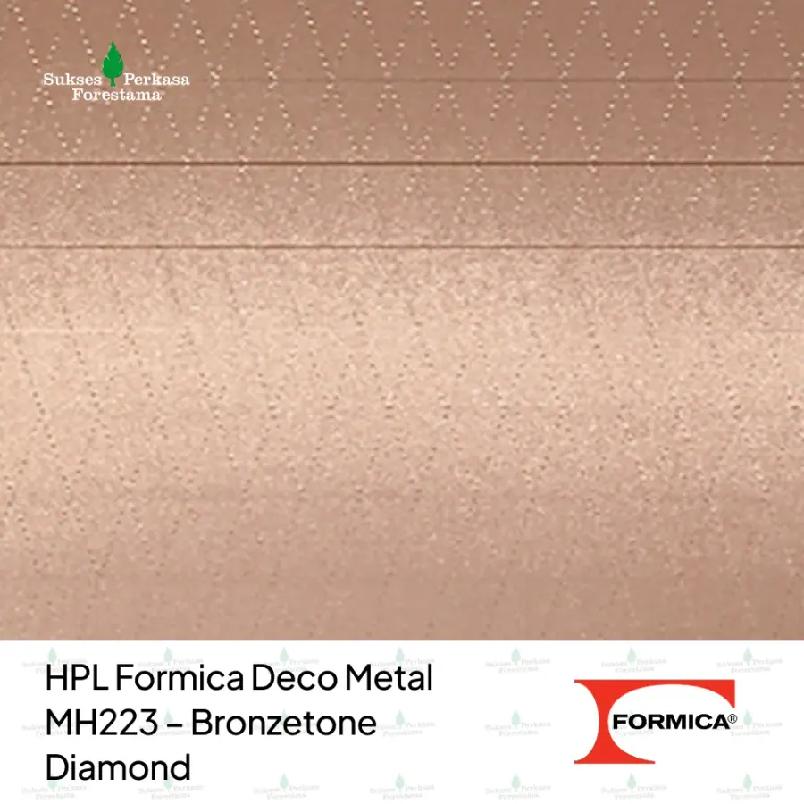HPL Formica Deco Metal MH223 – Bronzetone Diamond