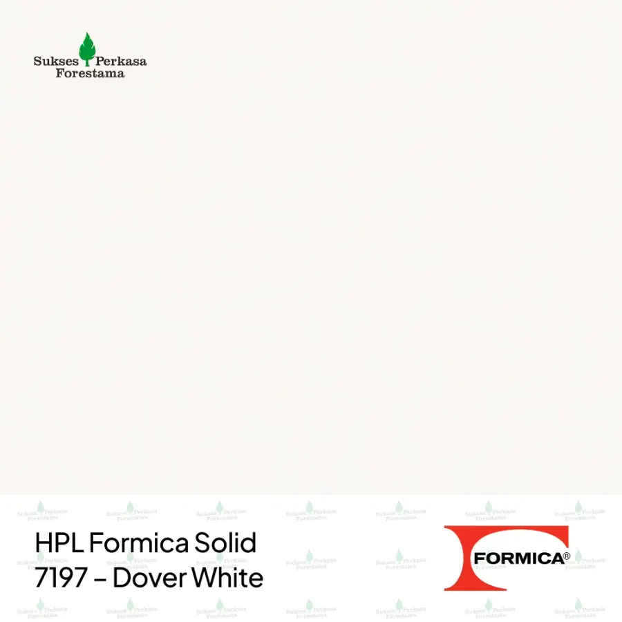 HPL Formica Solid 7197 – Dover White