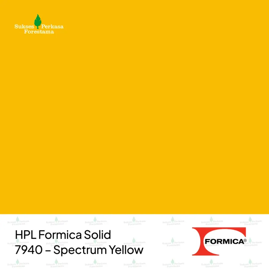 HPL Formica Solid 7940 – Spectrum Yellow