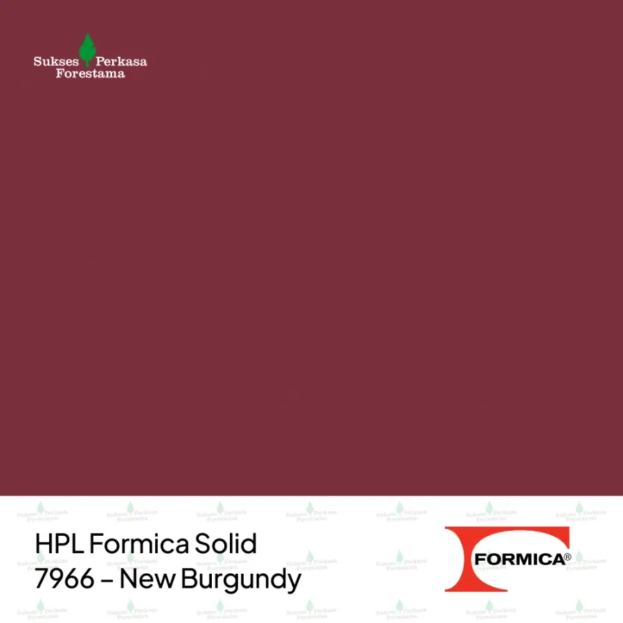 HPL Formica Solid 7966 – New Burgundy