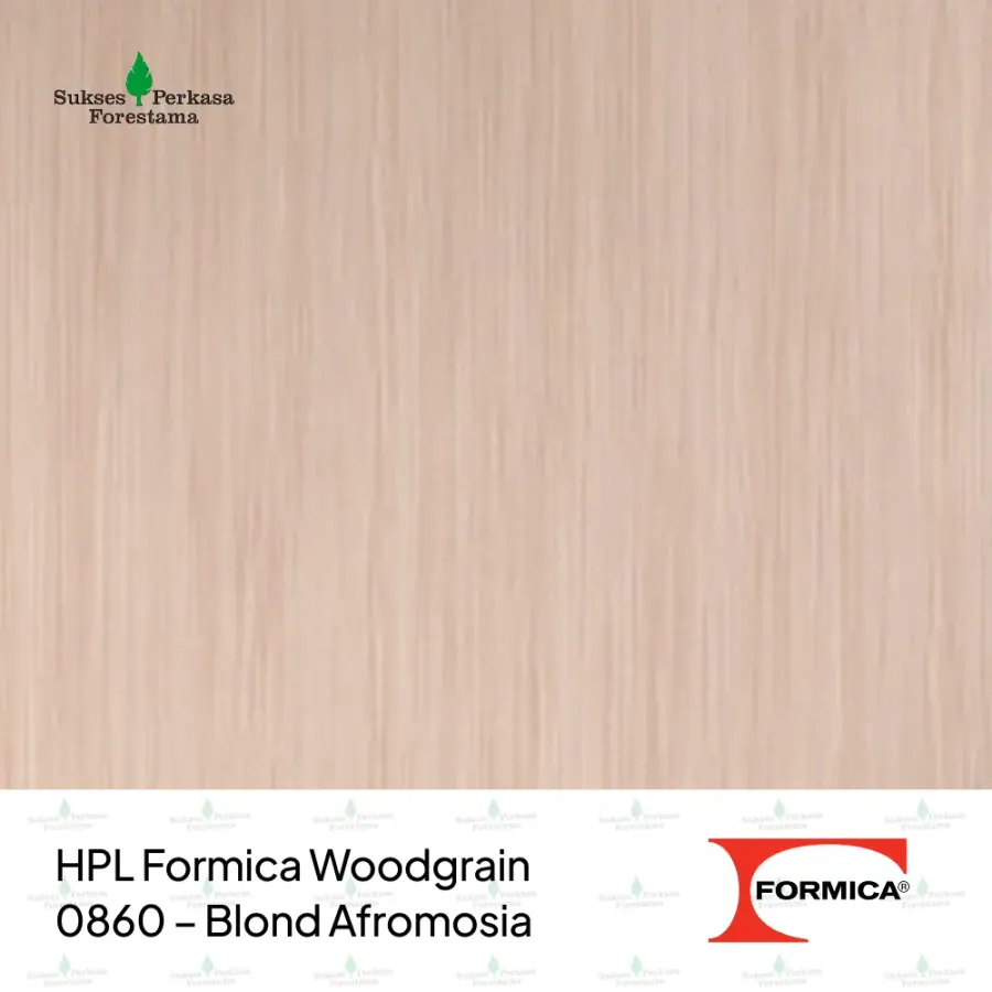 HPL Formica Woodgrain 0860 – Blond Afromosia