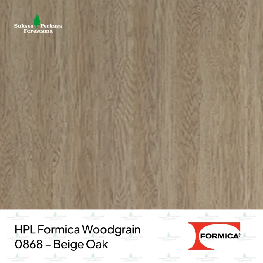 HPL Formica Woodgrain 0868 – Beige Oak