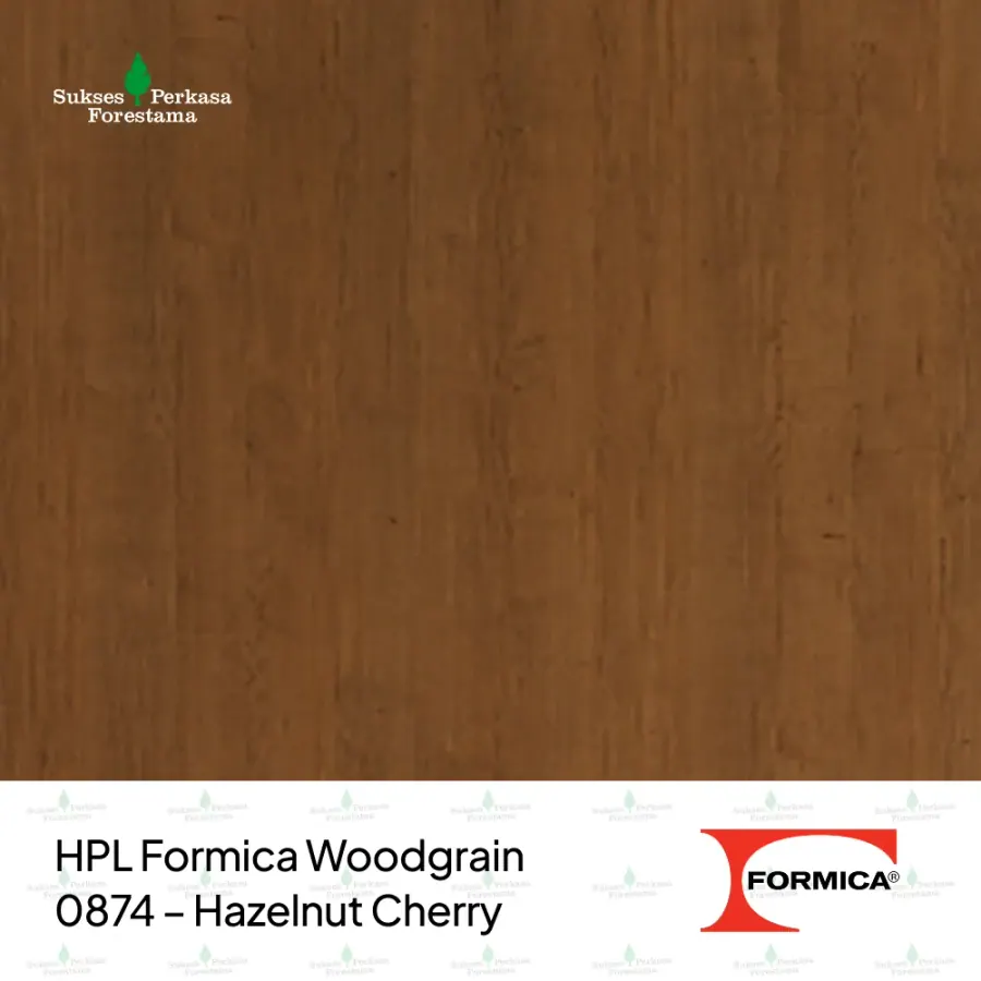 HPL Formica Woodgrain 0874 – Hazelnut Cherry