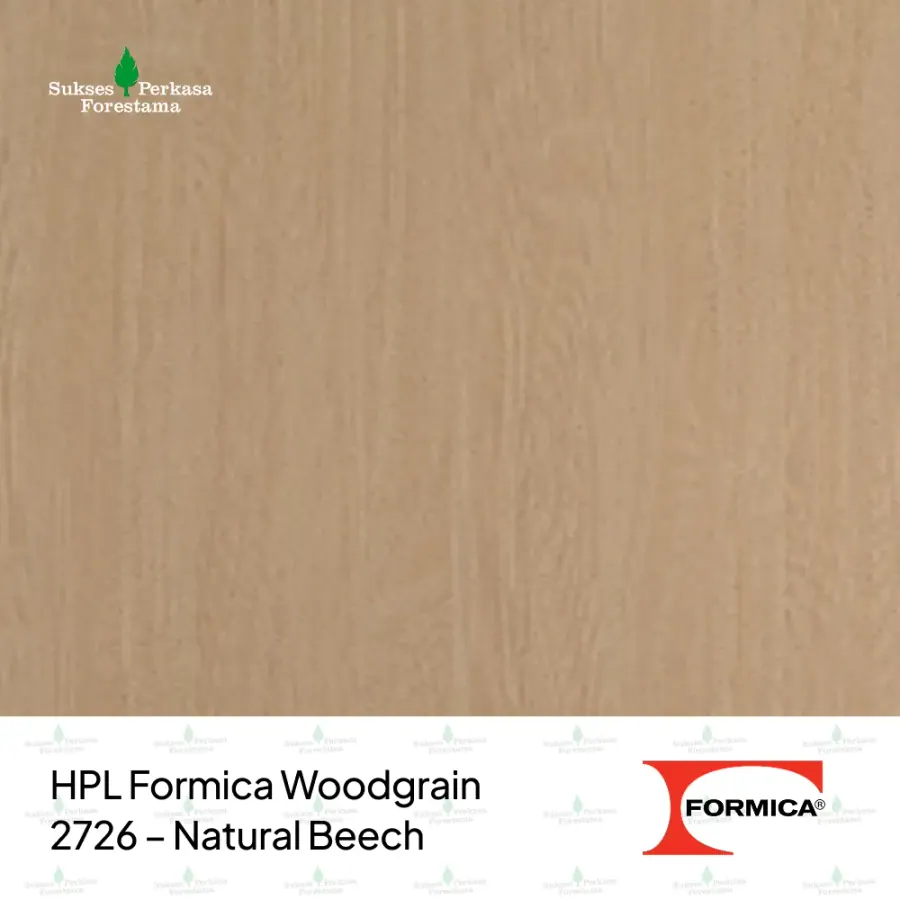HPL Formica Woodgrain 2726 – Natural Beech
