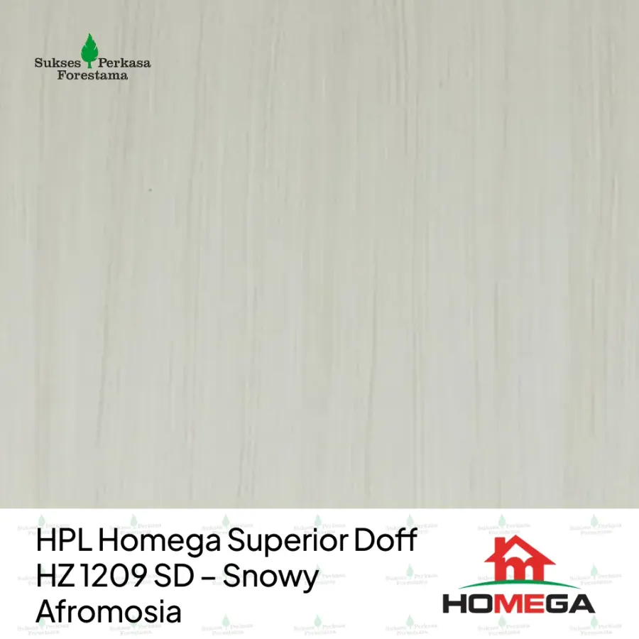 HPL Homega Superior Doff HZ 1209 SD – Snowy Afromosia