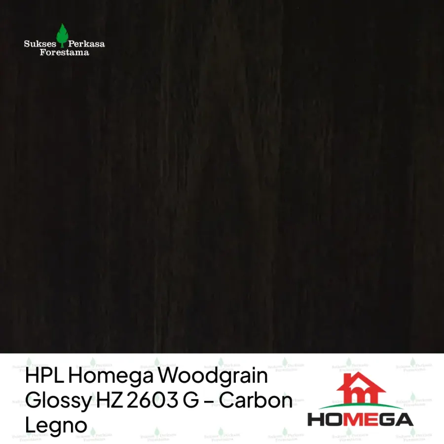 HPL Homega Woodgrain Glossy HZ 2603 G – Carbon Legno