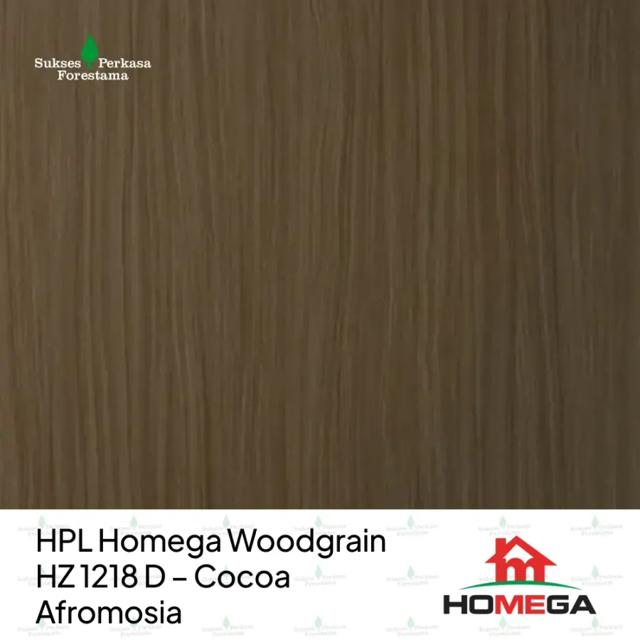 HPL Homega Woodgrain HZ 1218 D – Cocoa Afromosia